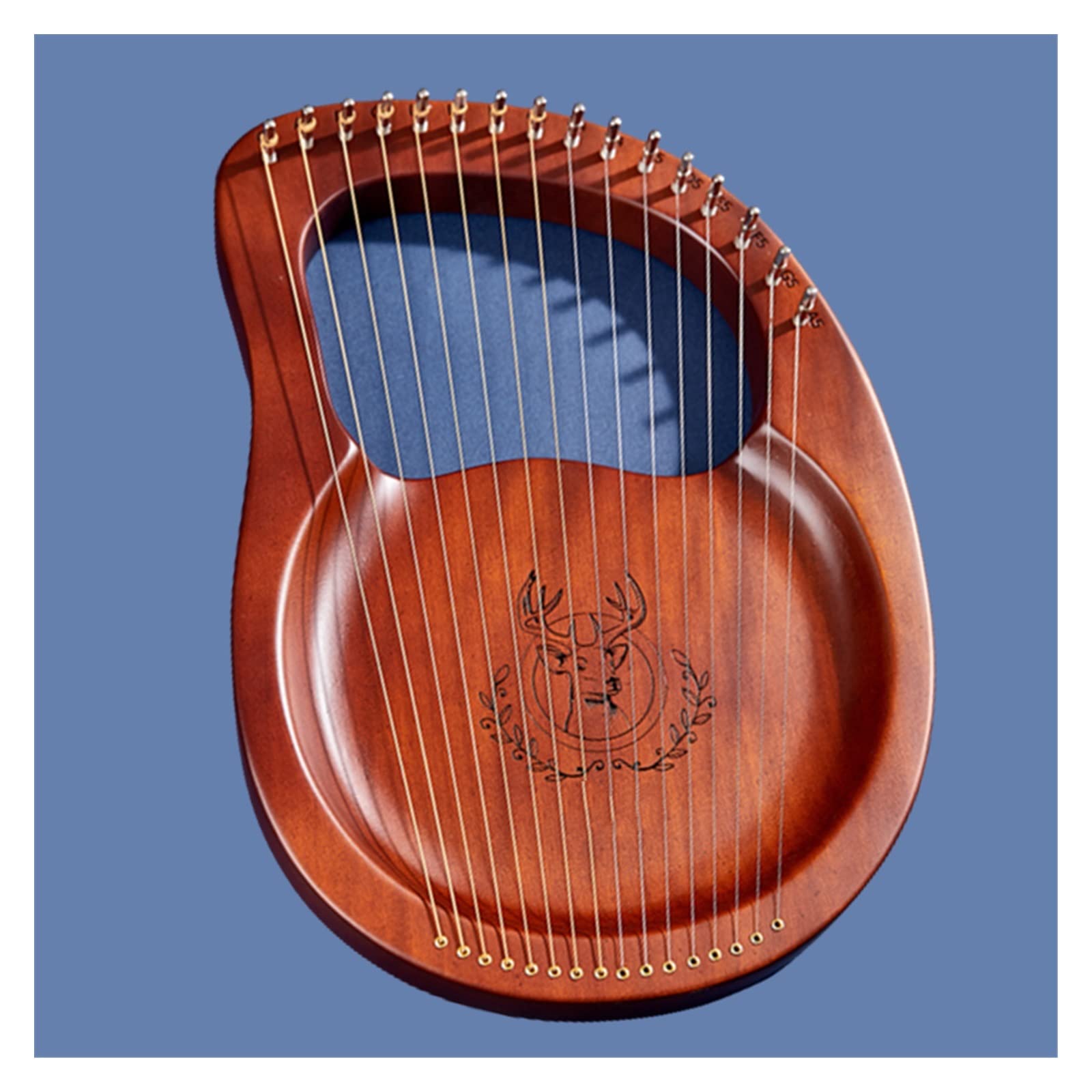 Arpa Arpa A Lira in Mogano A 16 Corde Strumenti Musicali A Lira A 16 Corde con Strumenti di Accordatura (Color : 3/4)