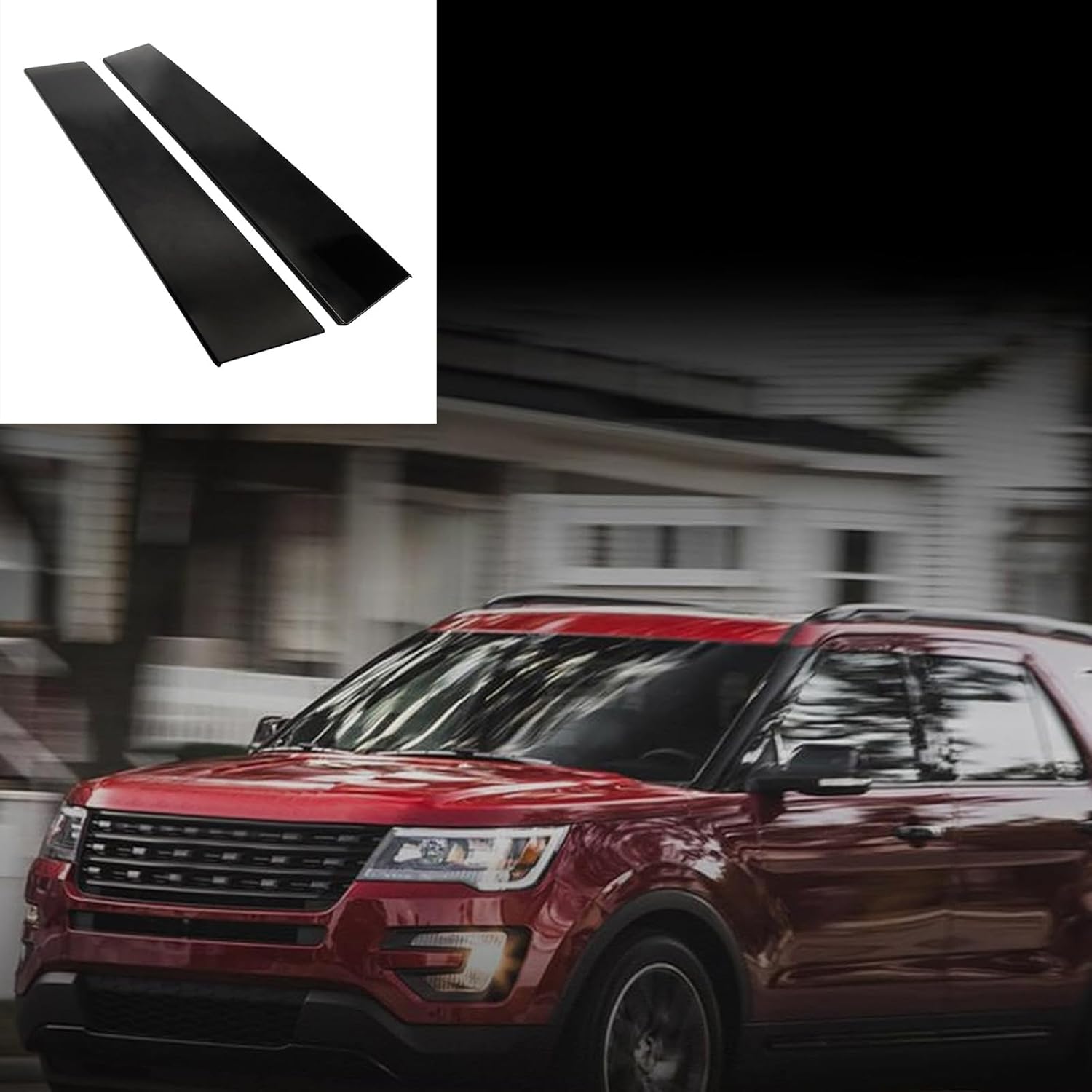 Smooth Fit Pillar Trim Heavy Duty Abs Front Door Exterior Trim 926-449 Bb5z-7820555bb Upgrades for Automotives Door Exterior Accessories