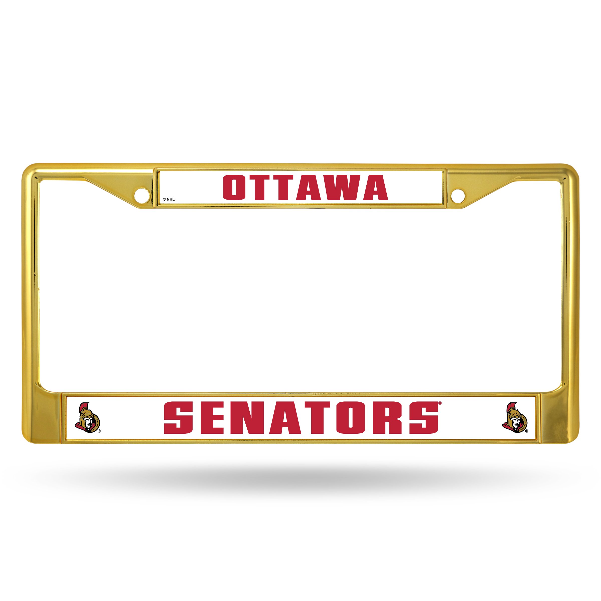 NHL Unisex-Adult Standard Chrome License Plate Frame