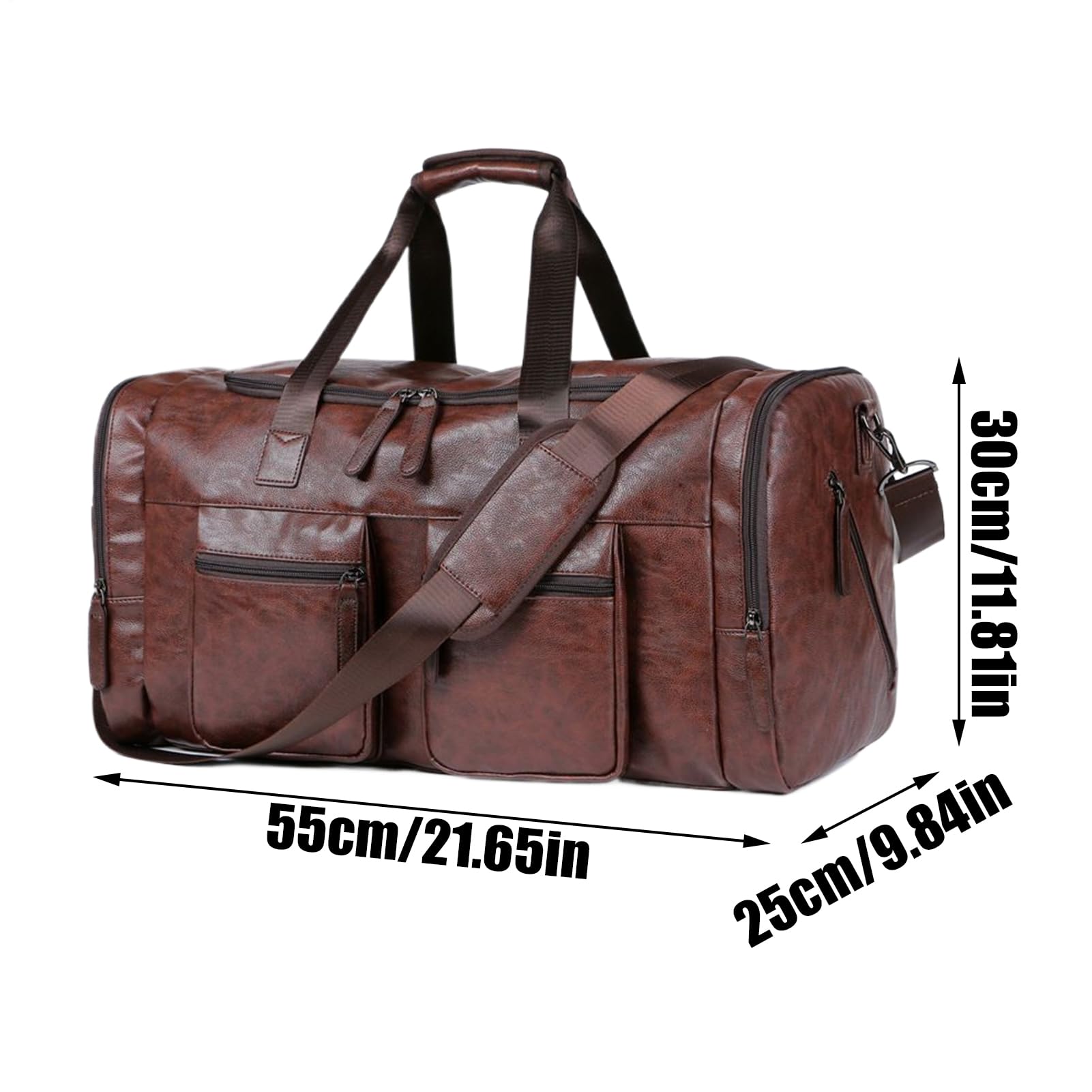 Borsa Da Viaggio Per Uomini Grande Portatile Vintage Cinturino Regolabile | Sacca Duffel Per Weekend Bagaglio A Mano Per Papà E Fidanzato, Trasferte, Notte, Weekend, Business, Palestra, Aereo,