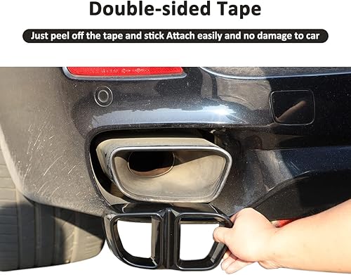 Miniatura 6 de Accesorios exteriores de aleación de aluminio, silenciador de escape, cubierta para BMW X5 F15 X6 F16 2014-2019 (adecuado para versión M Sports)