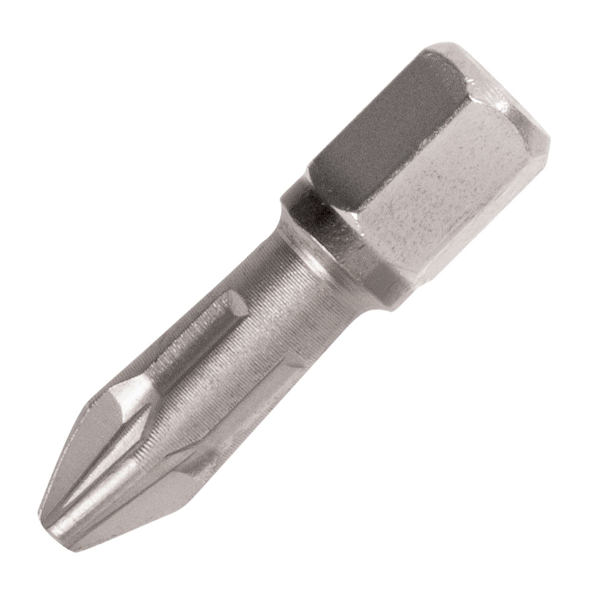 Trend Snappy Pozi Insert Bits (No. 0, 25mm), Pack of 3, High-Grade Chrome-Vanadium Steel, 19mm Diameter, SNAP/IPZ0/3
