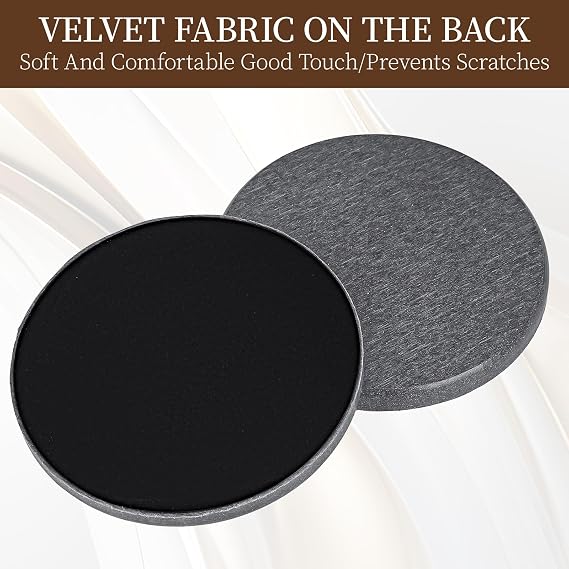 Gray Absorbent Coaster Set of 6