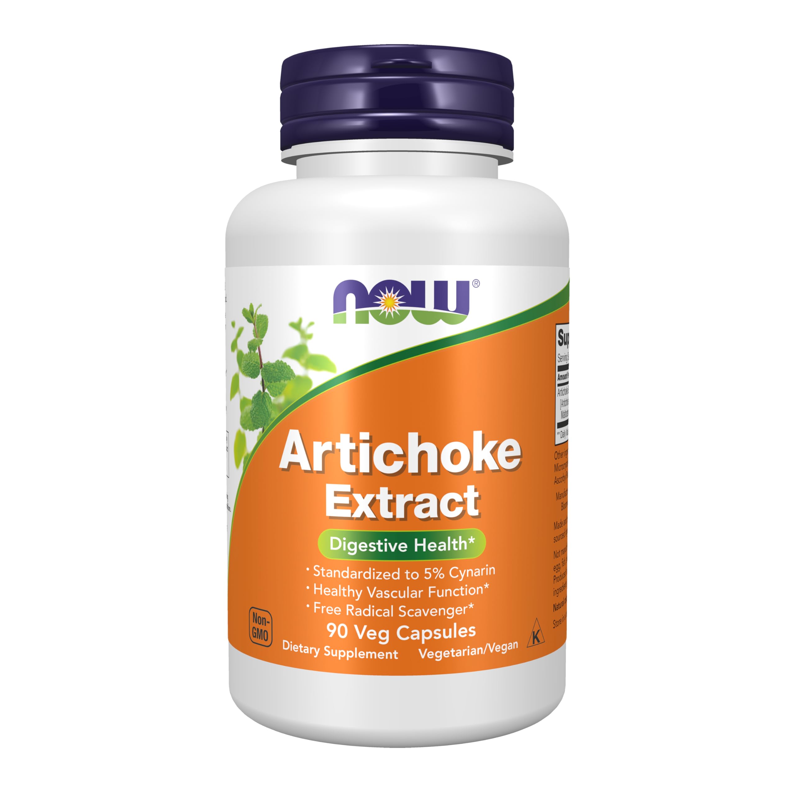 NOW Artichoke Extract 450mg Foods - 90 Vegetarian Capsules
