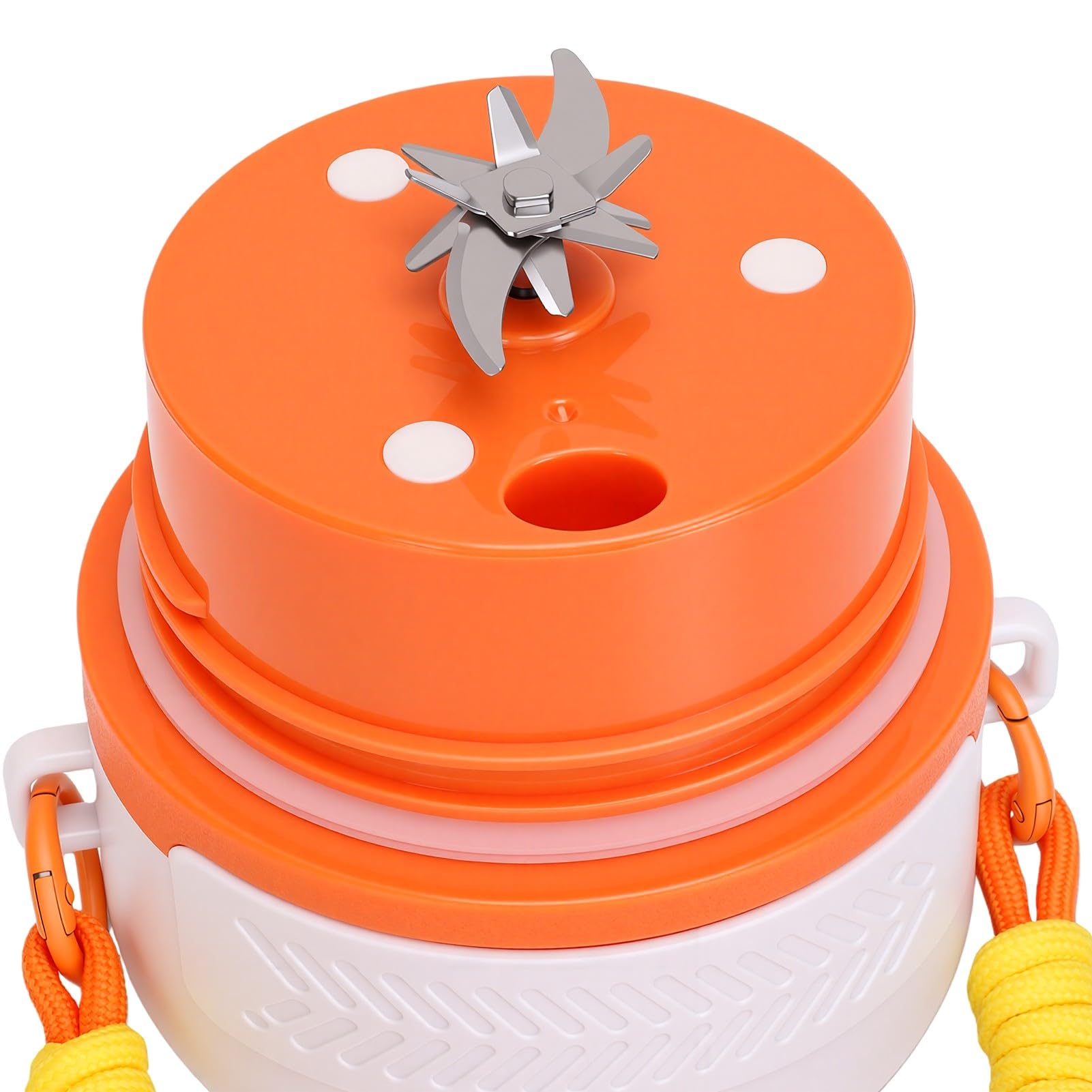 Generic Vaso Exprimidor de Acero Inoxidable, Licuadora Portátil Recargable para Batidos, Zumos, 900ml, Ideal para Viajar Al Aire Libre