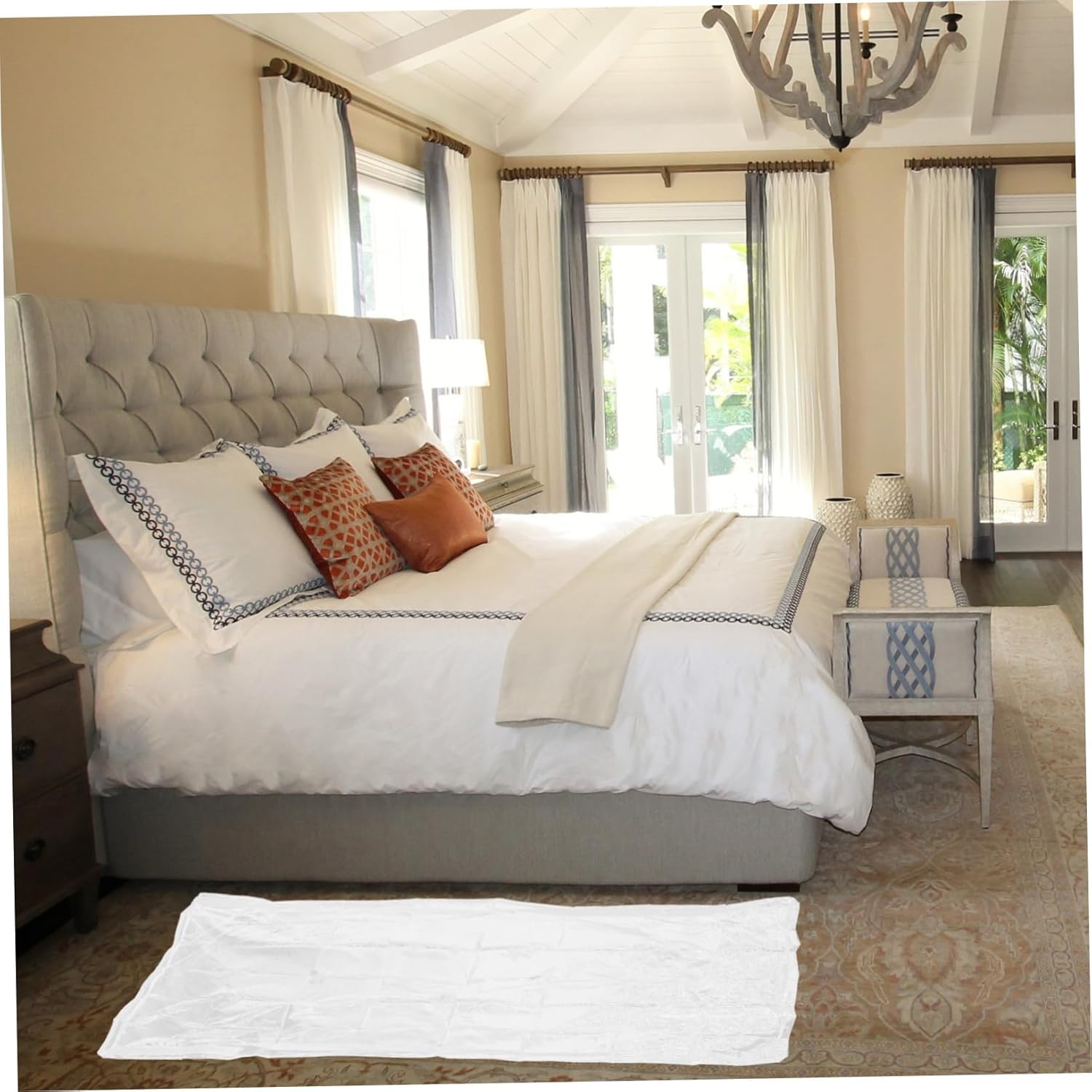 Alipis 5pcs Mattress Cover Zipper Washable Bed Transparent Mattress Bag for Easy Storage Fits Height