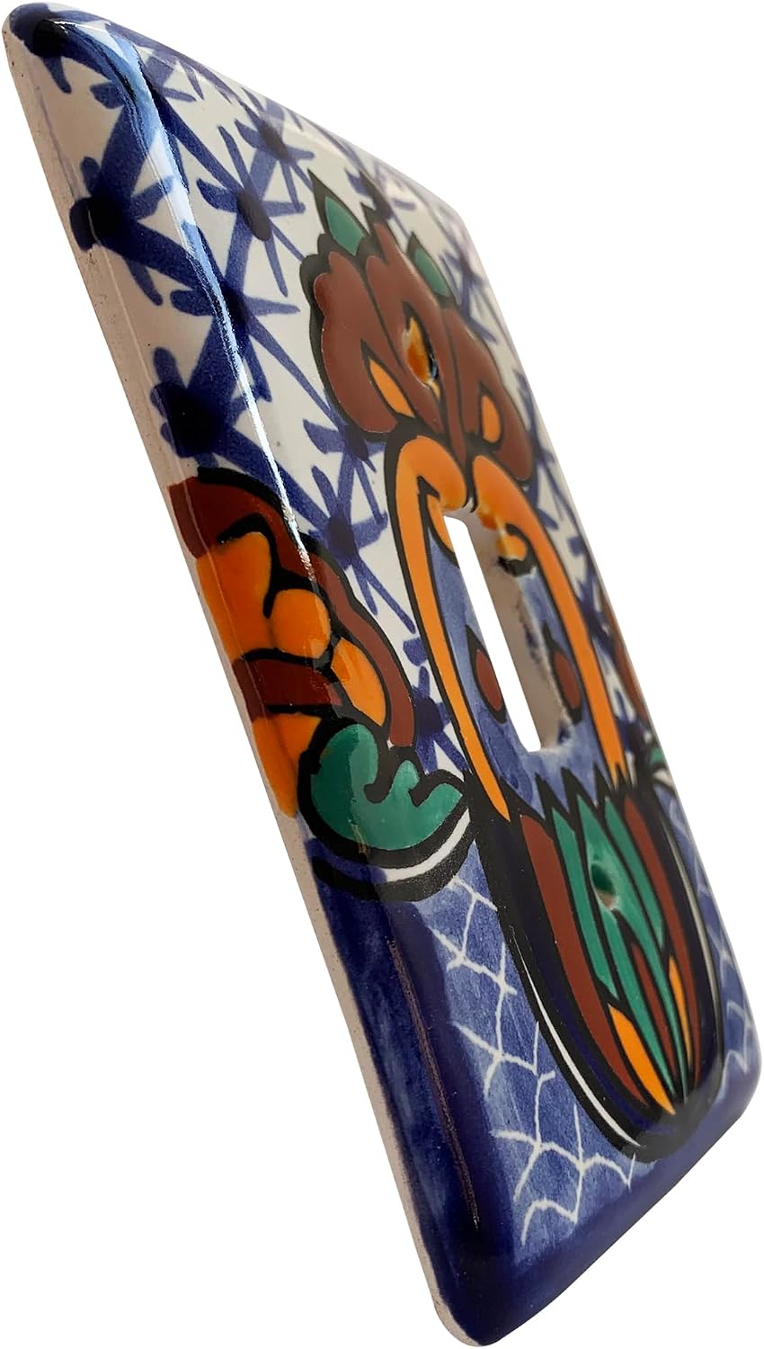 Single Toggle Turtle Talavera Switch Plate