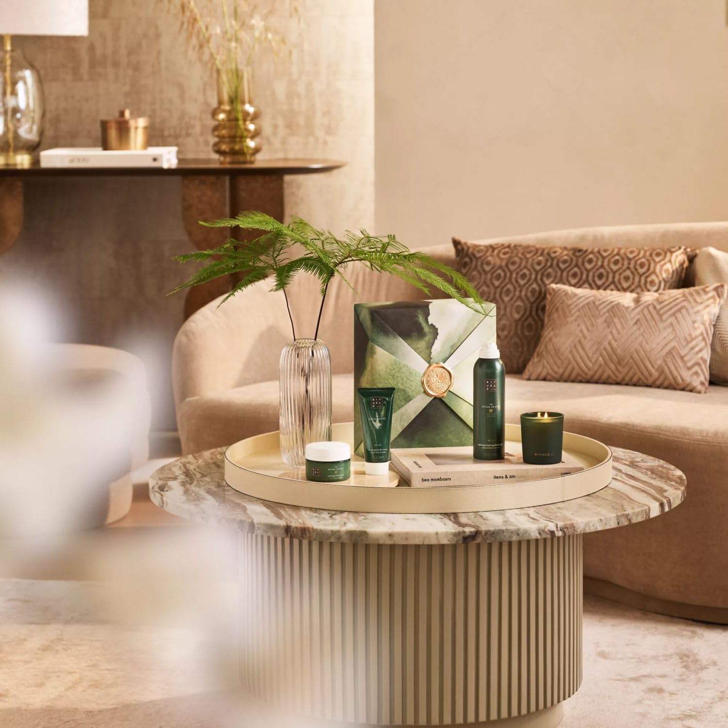 RITUALS Cofanetto regalo donna The Ritual of Jing, M – Set regalo donna con 4 prodotti per la cura del corpo arricchiti con loto, giuggiola, lavanda e sandalo – Set bagno rilassante