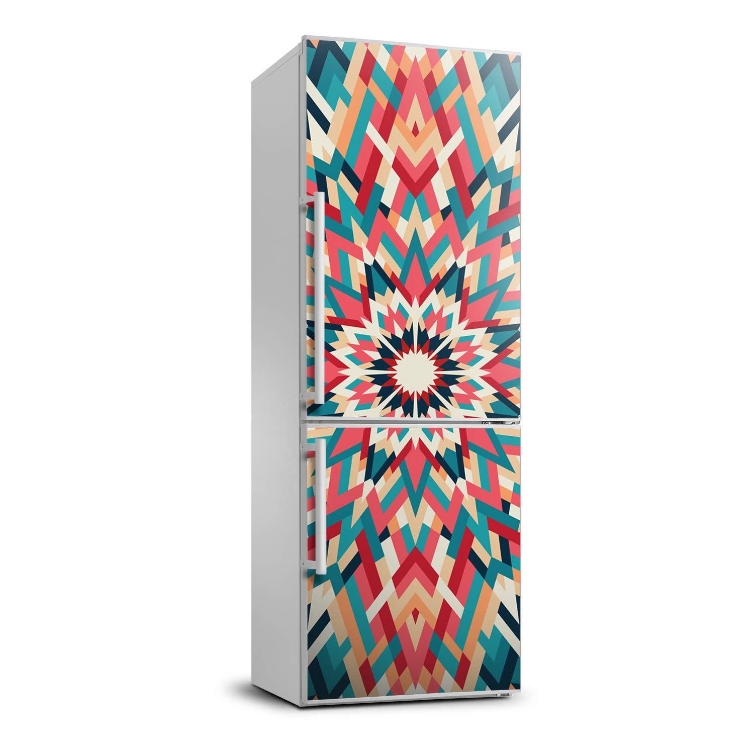 Vinilo adhesivo de nevera 70x190 cm de Tulup con diseño de caleidoscopio para cocina