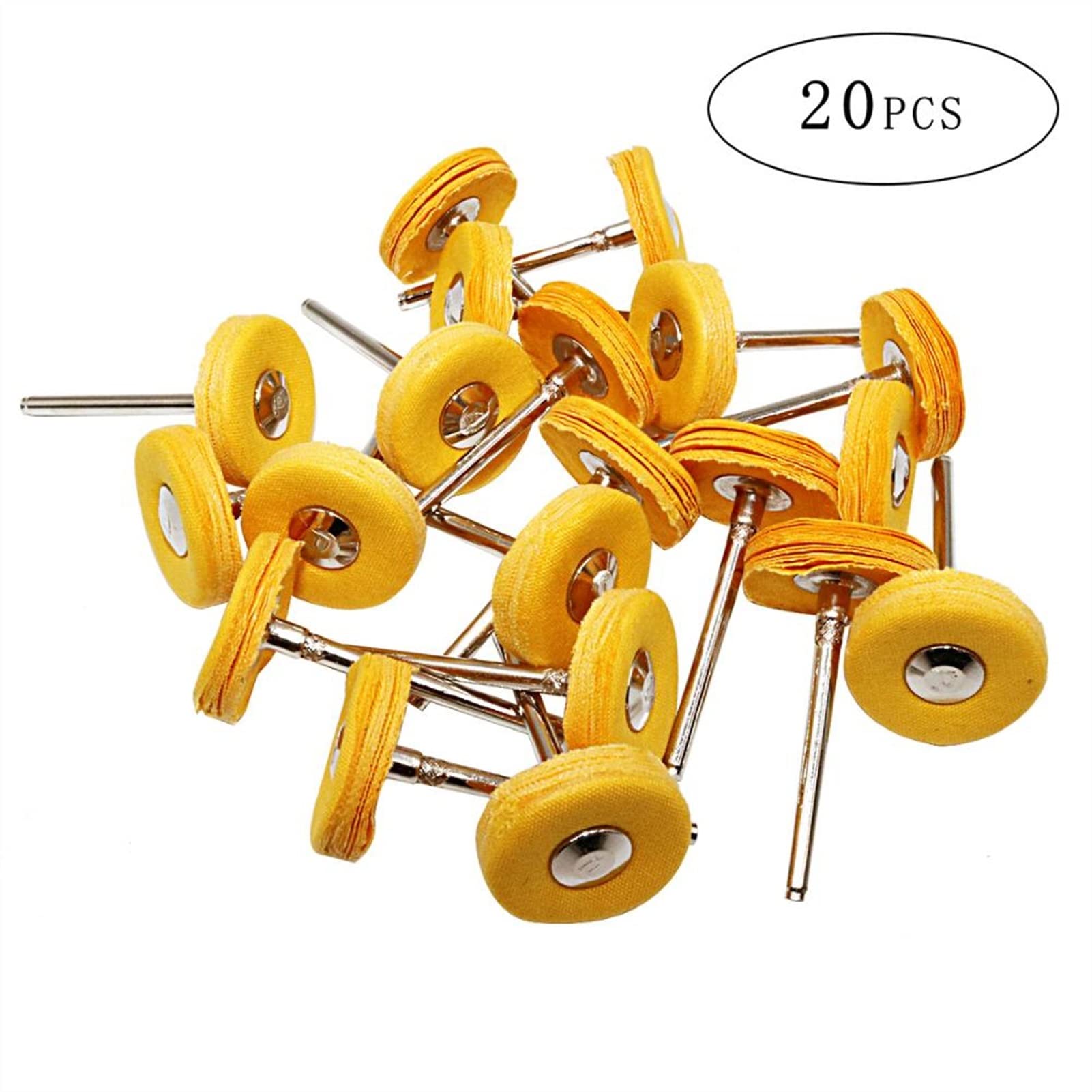Polishing/Buffing Wheel - Yellow Muslin, 1, 1/8 Shank