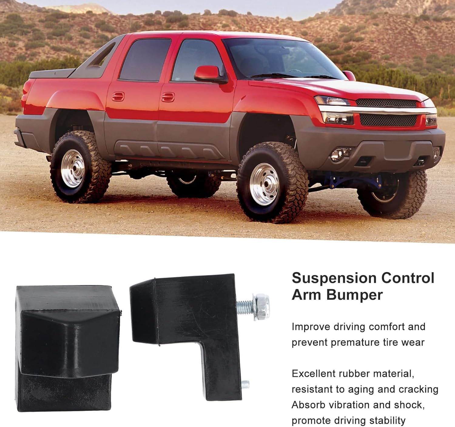 Front Lower Suspension Control Arm Bumper Stops: Rubber Replacement for Chevrolet 1500 2500 3500 Hd Classic Vehicles, Oe K201426, 15835666
