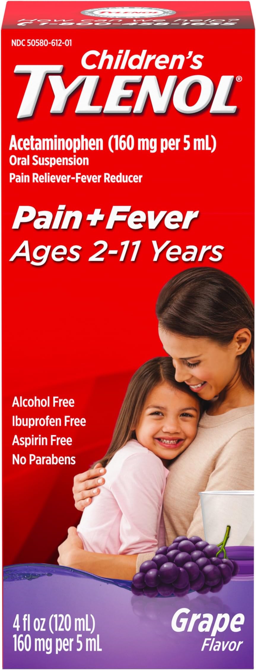 Tylenol Children's Oral Suspension, Fever Reducer and Pain