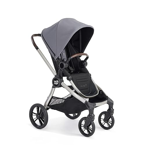 Baby Jogger City Sights - Cochecito convertible con plegable compacto pizarra oscura Dark Slate,Negro vivo