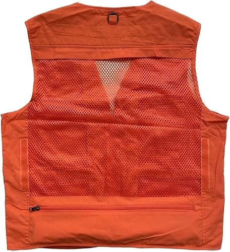 Miniatura 6 de Rizanee Mens Lightweight Outdoor Vest Fishing Photography Travel Safari Vests with Multiple Pockets