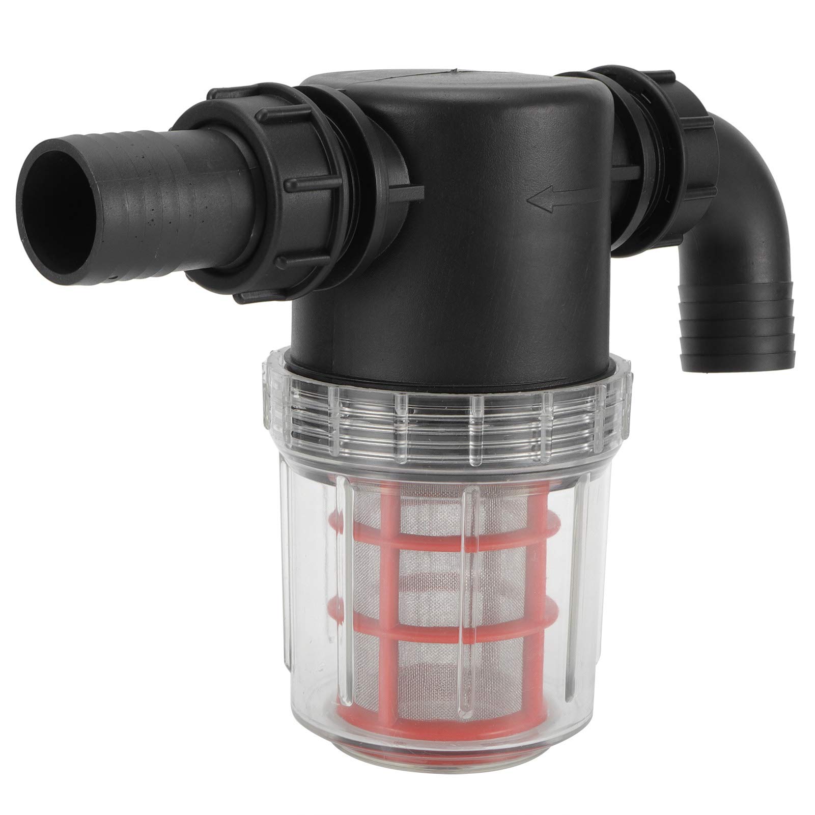 Cocoarm Filtro per Irrigazione a Schermo Filtro per Irrigazione a Goccia in ABS 27 X 21 X 9 Cm per Acqua Trasparente a Grande Flusso con 2 Tubi di Interfaccia per Giardino Serra Prato Uso Agricolo
