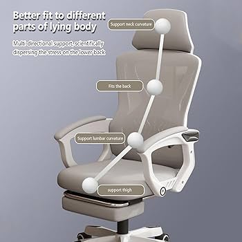 【新品】【送料無料】長時間座っても疲れないオフィスチェアー Amazon.co.jp: 長時間座っても疲れないイス, ハイバック 通気性