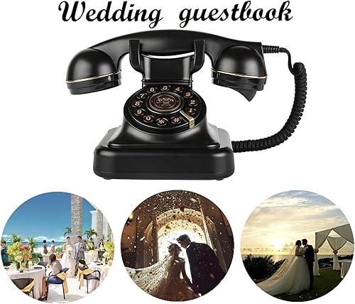 Miniatura 2 de ZLPOWER Libro de visitas de audio, libro de invitados para bodas, registro de mensajes de audio personalizados, libro de visitas, estilo clásico