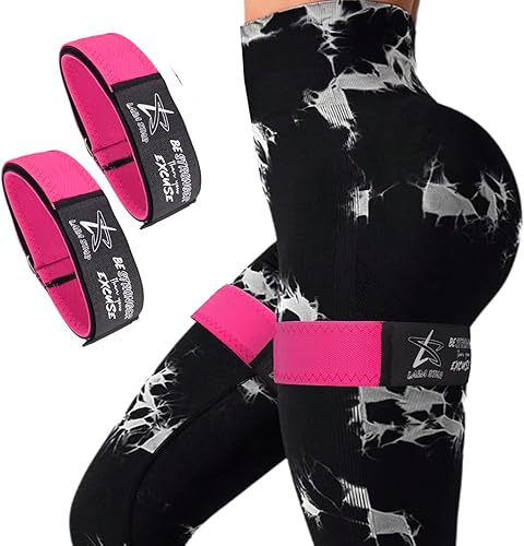 Miniatura 10 de Bandas de Oclusión BFR para Glúteos de Mujeres, Bandas de Restricción de Flujo Sanguíneo para Piernas, Glúteos y Construcción de Caderas, Bandas de