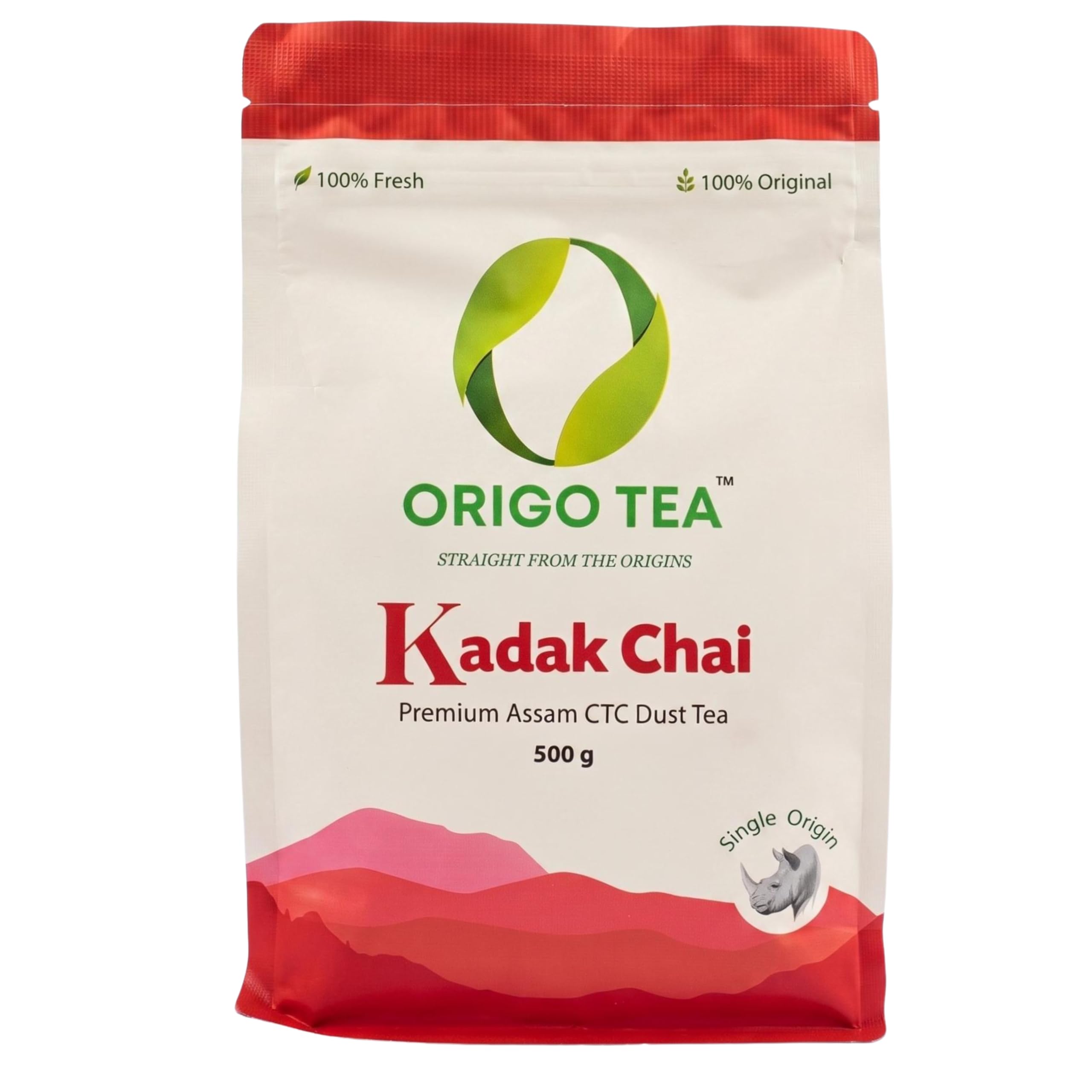Origo Tea - Kadak Chai - Premium Assam CTC Dust Tea (500 g) | Single Origin | Moisture Lock Freshness | Resealable Zipper Bag | No Added Flavours-image-47