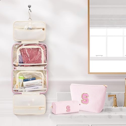 Miniatura 5 de Neceser Neceser Cosmético Bolsa Set - Rosa, S