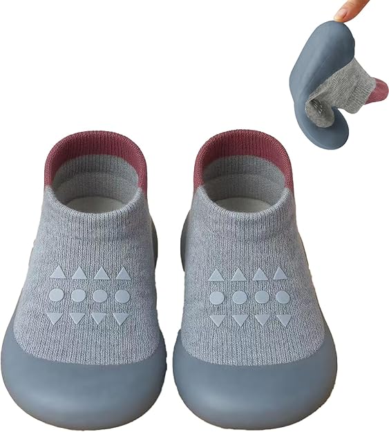 PandaEar Baby Sock Shoes Toddler Walking Shoes, Non-Slip Soft Sole Sneakers Breathable Slippers for Infant Boys Girls