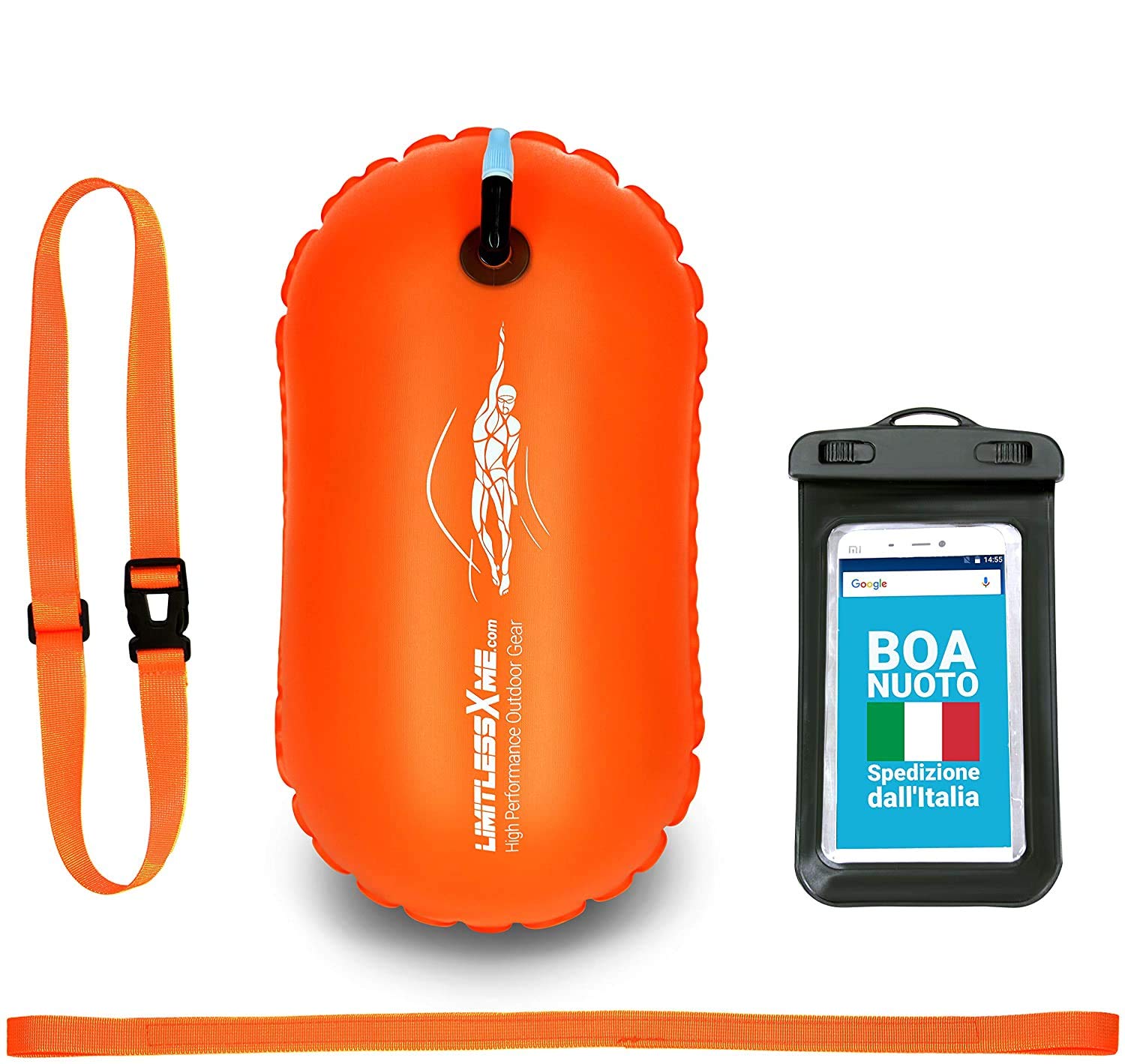 Impugnatura Galleggiante Impermeabile Per Action Cam – Materiale PC E Gomma, Con Cordino, Ideale Per Sport Acquatici