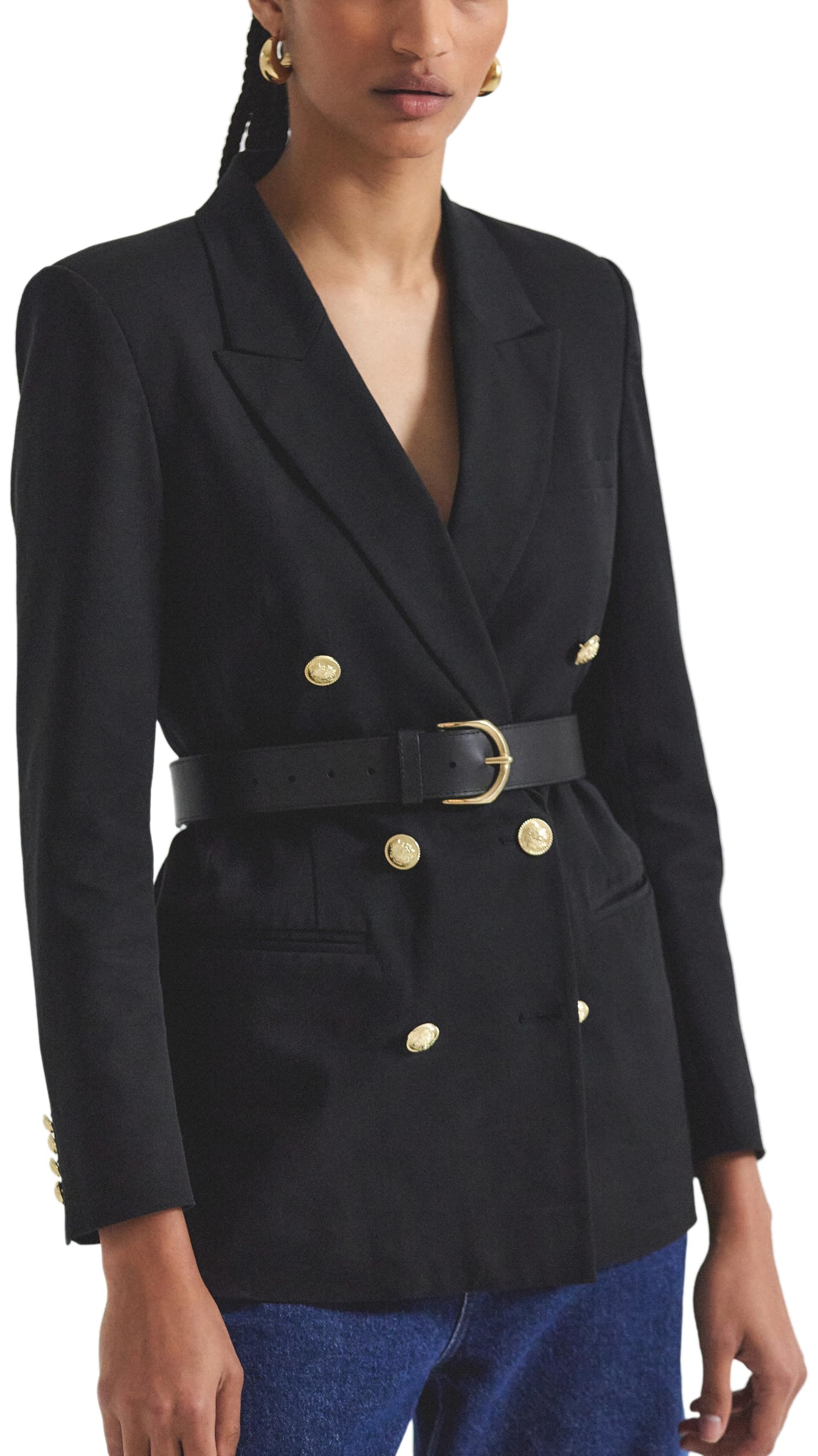 Derek Lam 10 Crosby Womens Walter Double Breasted Blazer