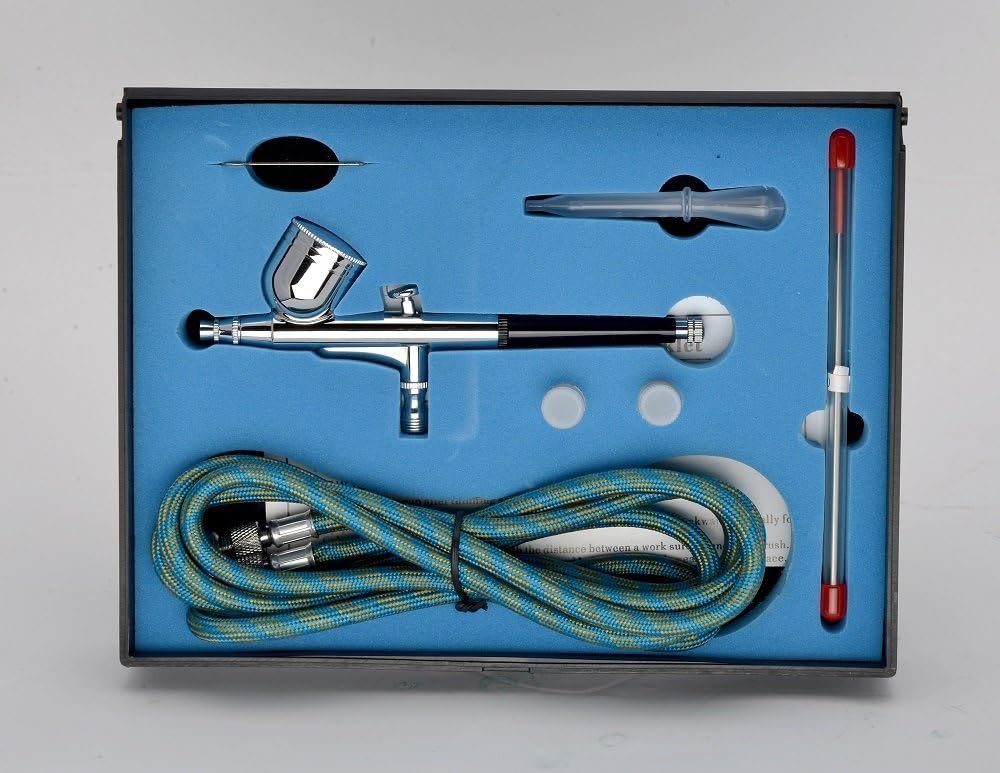 Dual Action Airbrush Spray Paint Painting Gun Kit Complete Set(Aerograph) Arts