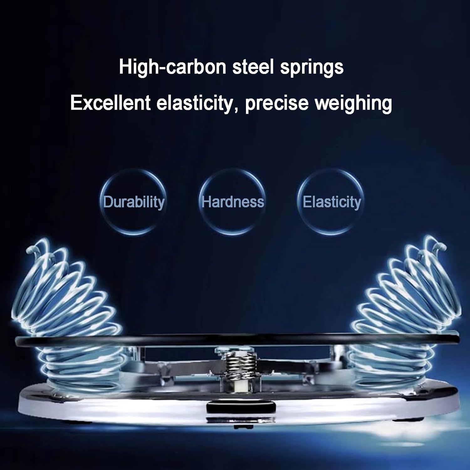 Scales for Body Weight, Mechanical Personal Health Scale, with Non-Slip Tempered Glass, Up to 264 Lbs(120Kg), Easy to Read, Battery Free, for Home Bathroom, Hospital, Gym