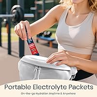 Vista 6 de paquetes de polvo de electrolitos sin azúcar, paquetes de hidratación, 7 sabores, mezcla de bebida de electrolitos líquidos diarios