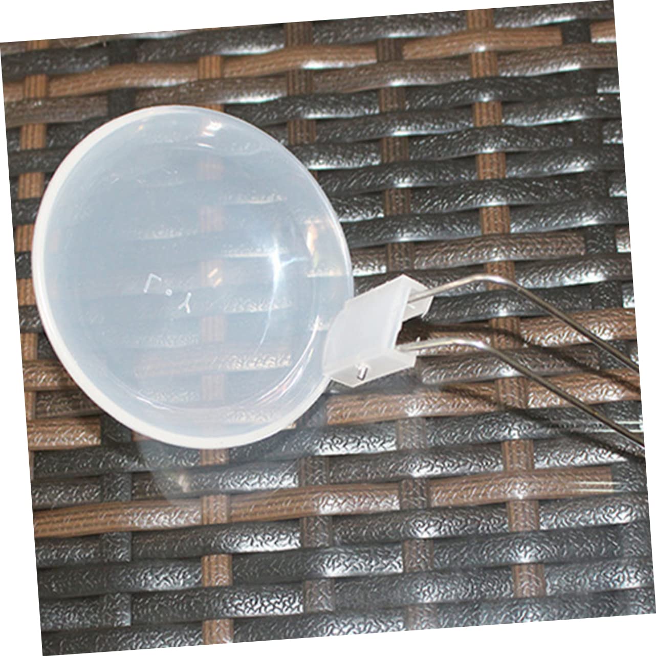 Toddmomy 1set Portable Plastic Soup Bowl Set Reusable Serving Spoons Stackable Lightweight and Easy to Clean for Camping Picnics and Outdoor Dining Transparent Material