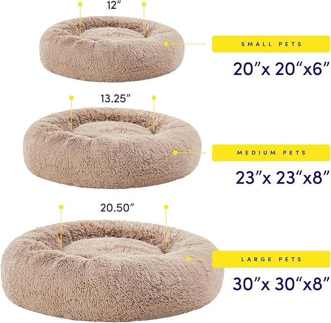 Cama Redonda para Perro Mediano 58cm Suave y Confortable miniatura 4