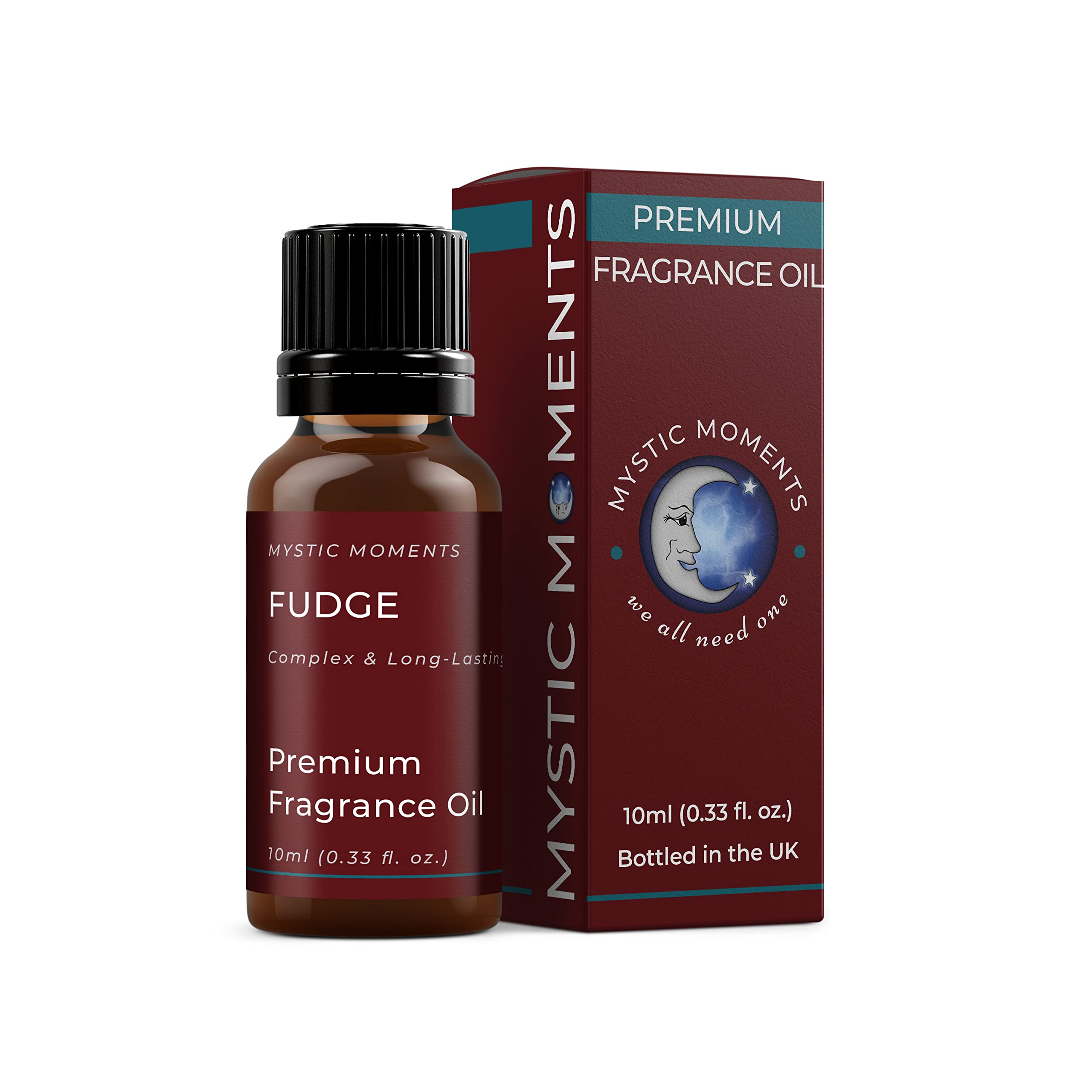 Mystic Moments | Fudge Fragrance Oil 10ml | Sweet Caramel Aroma | Rich, Cosy Scent for Candles, Soap & Home Fragrance