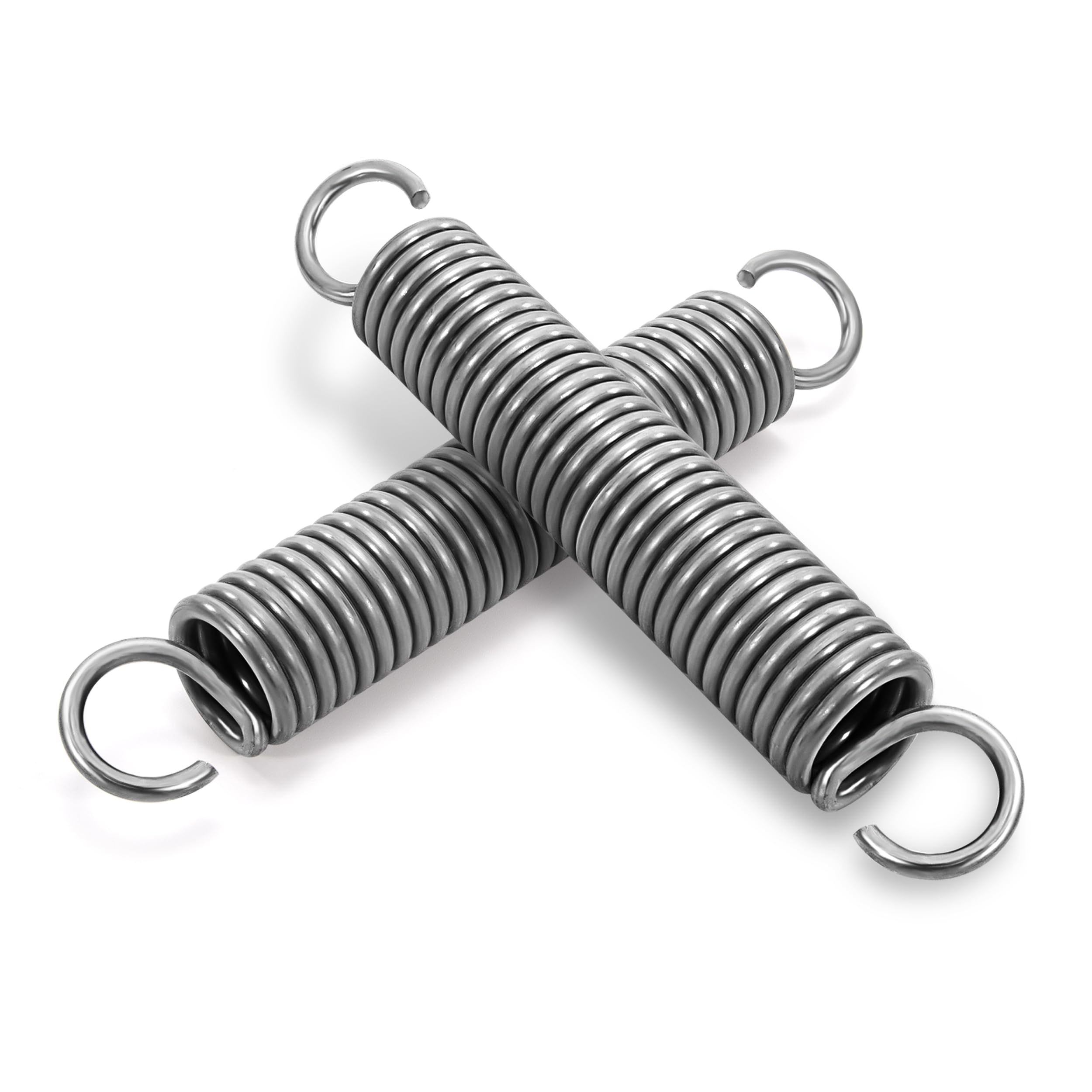 Lot De 10 Ressorts De Traction 40mm Acier Inoxydable - Force 2,5KG - Crochets 90 Degrés - 1.0x8mm