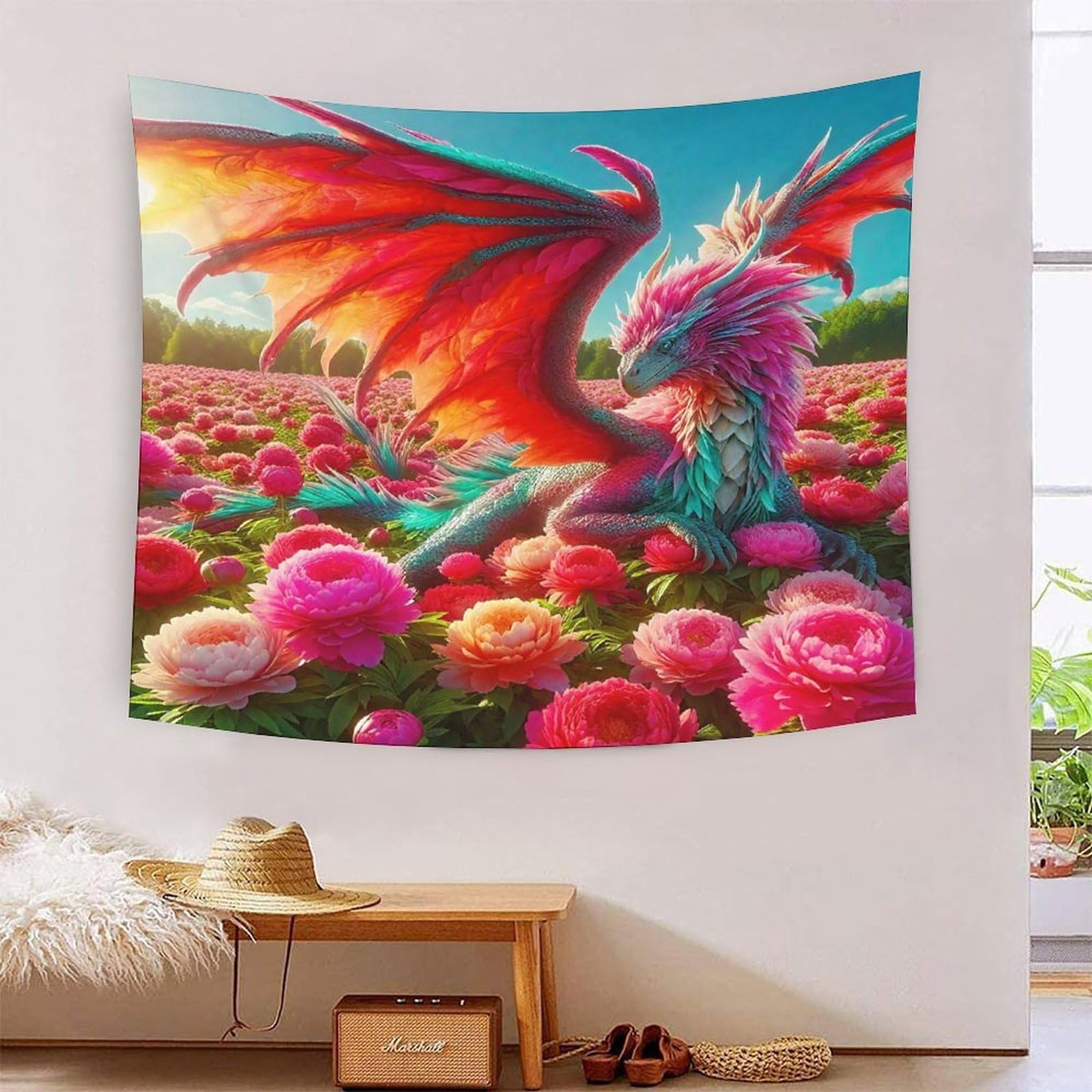 DragonTentures 3D tenture effet relief pour decoration chambre - 7