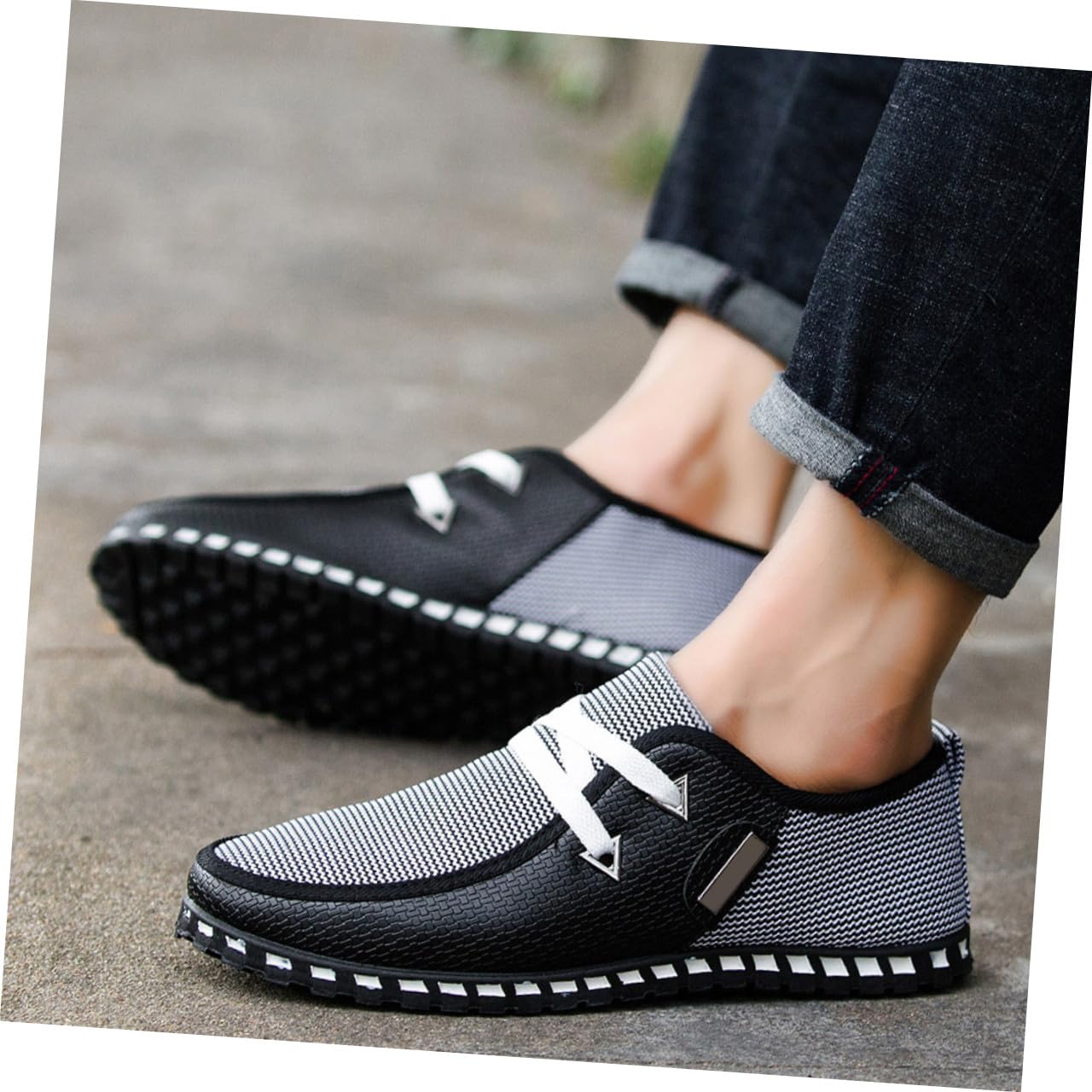 Scarpe a Cuffia Scarpe x Camminata Scarpe Camminata Antiscivolo Scarpe scarpeuomo Scarpe Traspiranti Uomini Scarpe da Uomo comode Calzature da Uomo : Panno Bianca