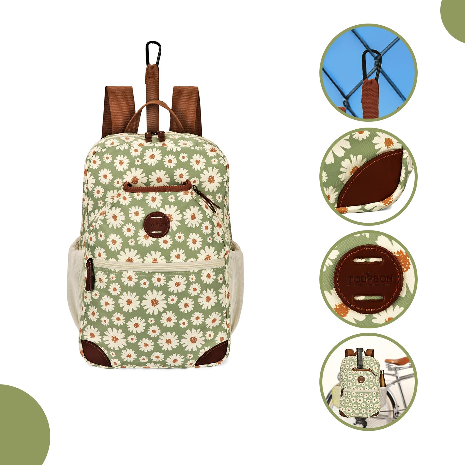 Tourbon Sac à dos de tennis pour vélo, badminton, raquette, tennis, grand sac de sport pour femme