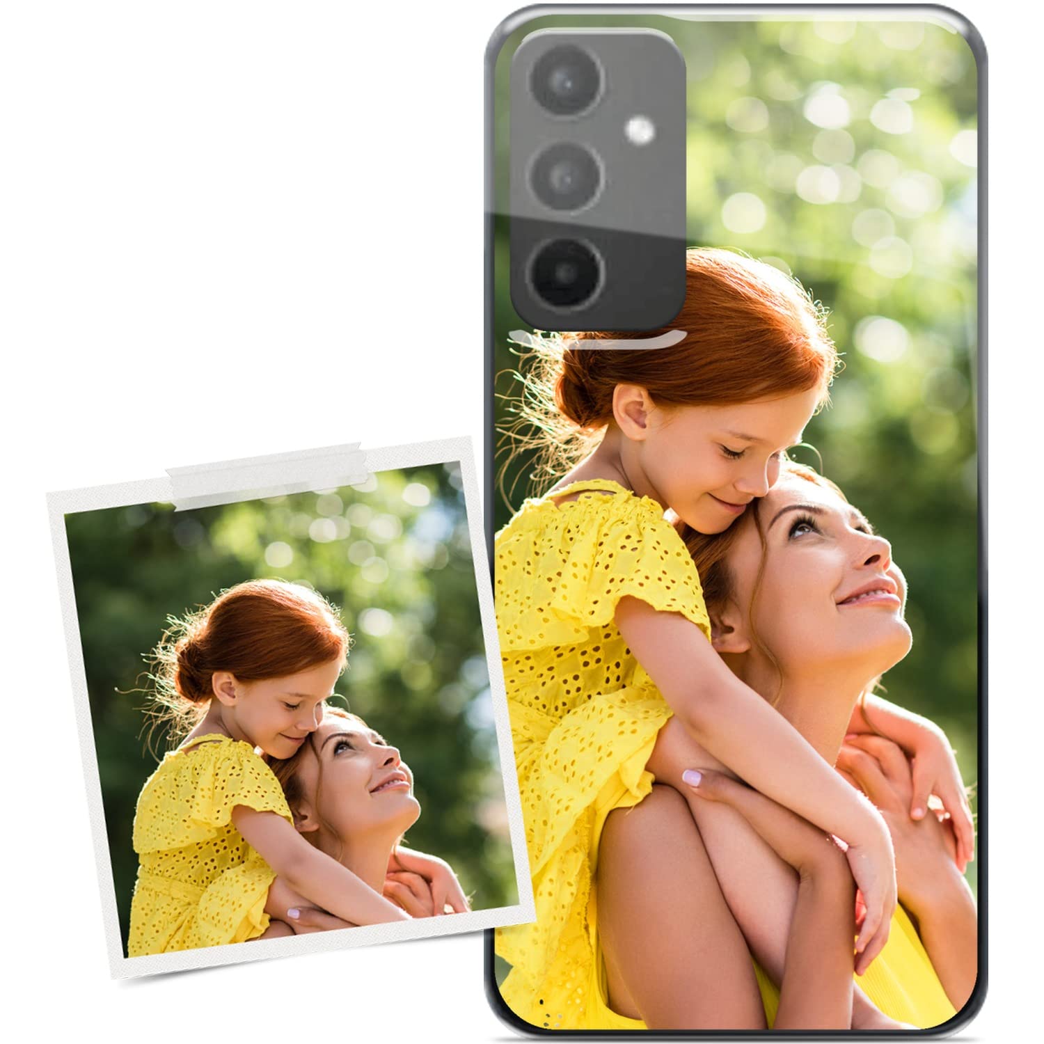 CAXKJE Black Personalizzata Custodia per Redmi 15 5G,con la Tua Foto,Immagine o Scritta Cover,Silicone Case Antiurto Bumper,per 15 5G Cover Personalizzata