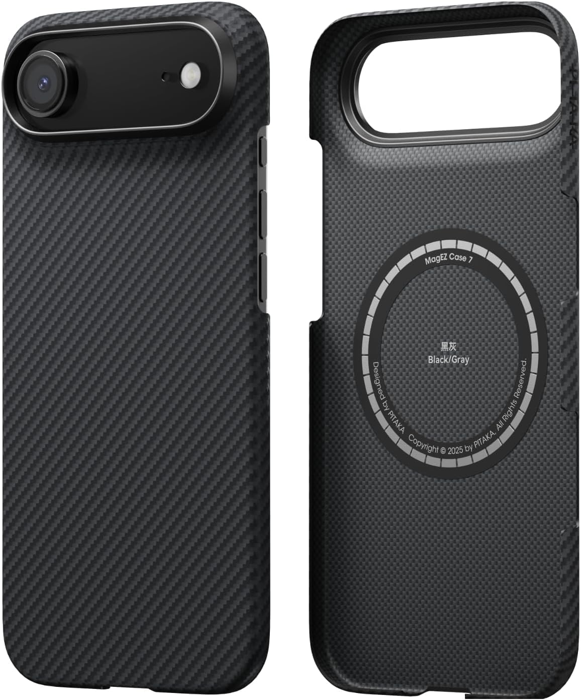 PITAKA iPhone 17 Air用 ケース 黒/グレー iPhone Air – PITAKA Japan