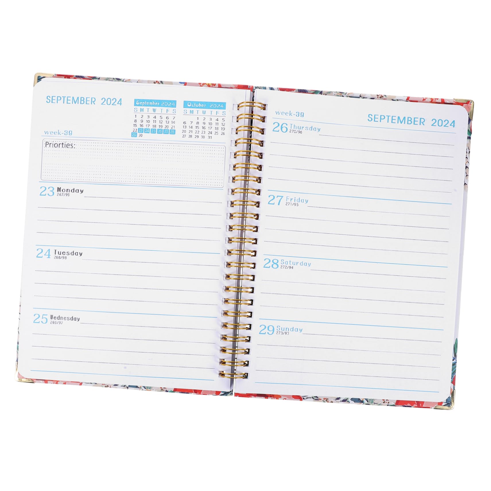 Lurrose 5piezas Planificador Académico Portable Organizador De Tareas Para Estudiantes y Profesionales Agenda Mensual y Diario De Notas Para Trabajo y Estudio