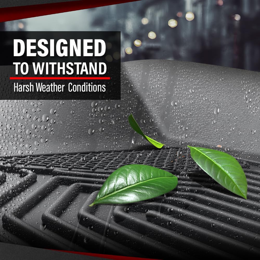 CHEDA TPE Cargo Liners All-Weather Protection Compatible with Jeep Wrangler JK 2013-2018 Unlimited 4 Door Only (Non JL or 4XE) 3PCS alfombras para carro