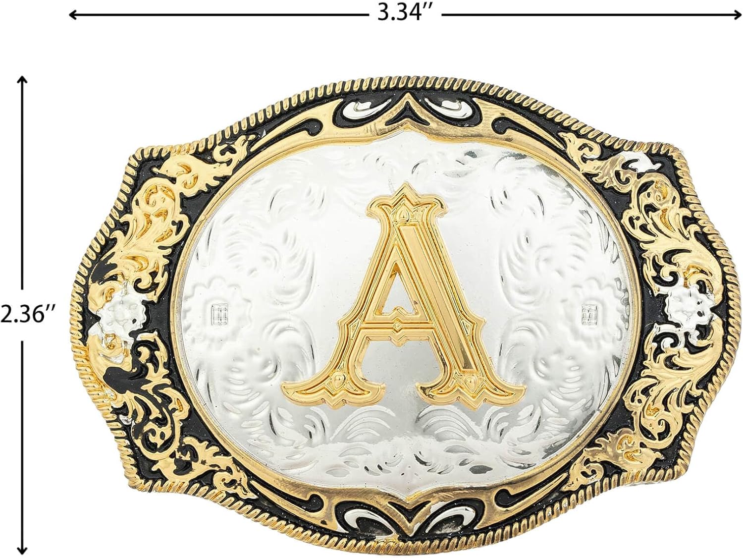Western Belt Buckle for Men Vintage Cowboy Rodeo Small Initial Letter ABCDMRJ to Z Belt Buckles for Women - Image 3