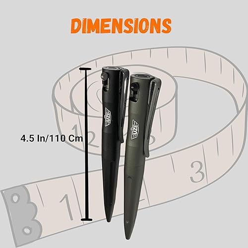 Miniatura 3 de Uzi Paquete combinado de bolígrafo táctico y perno de acción, paquete combinado negro y metal de pistola recargable, ultra duradero, ligero,