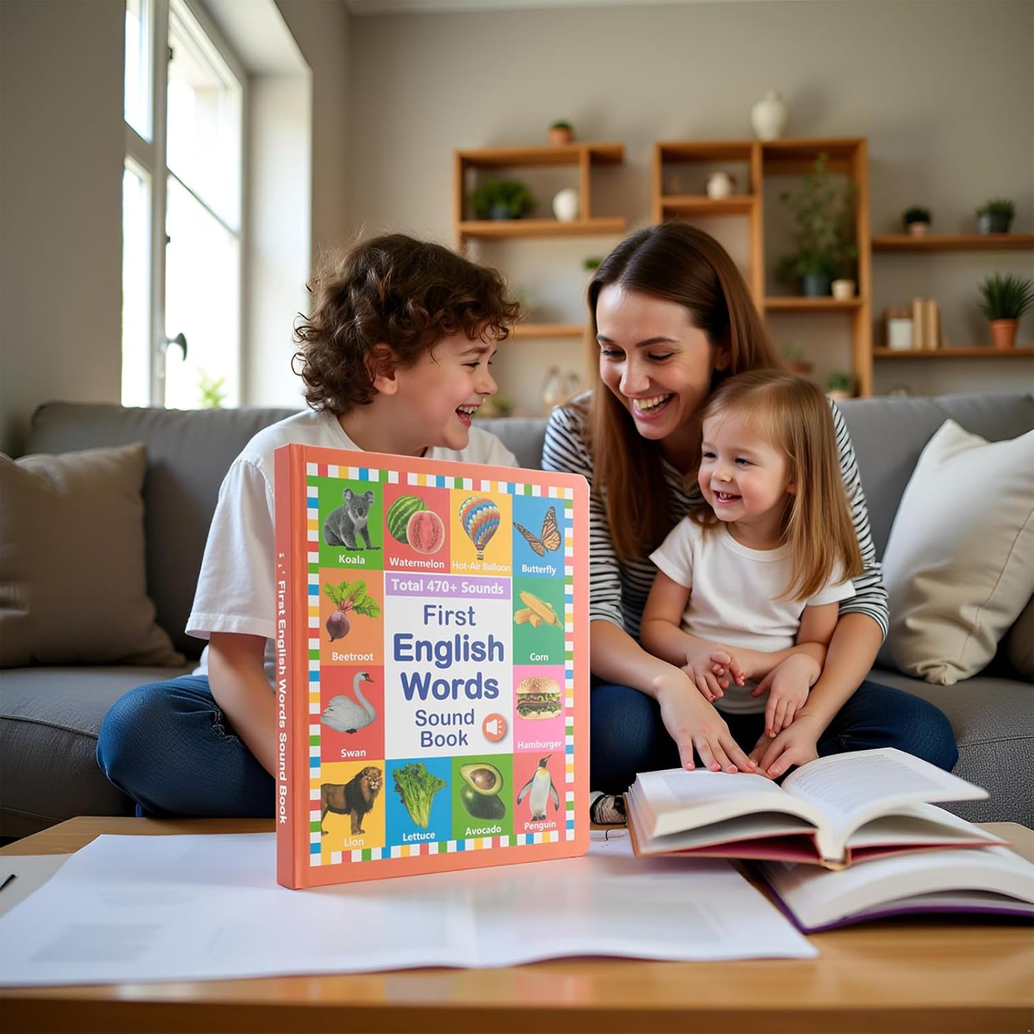 First English Words Sound Book for Kids - My First English Sound Book with Speak and Spell Feature, 21 Themes 470+ Words Picture-Audio Books for Kids