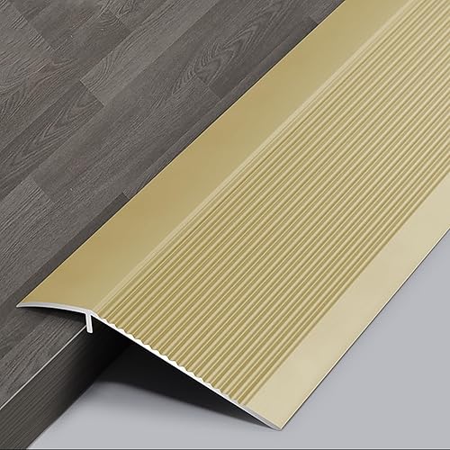 Tira de transición de piso de aluminio, tira de transición de piso de madera a azulejo, umbral reductor, tira de transición de piso para espacio de