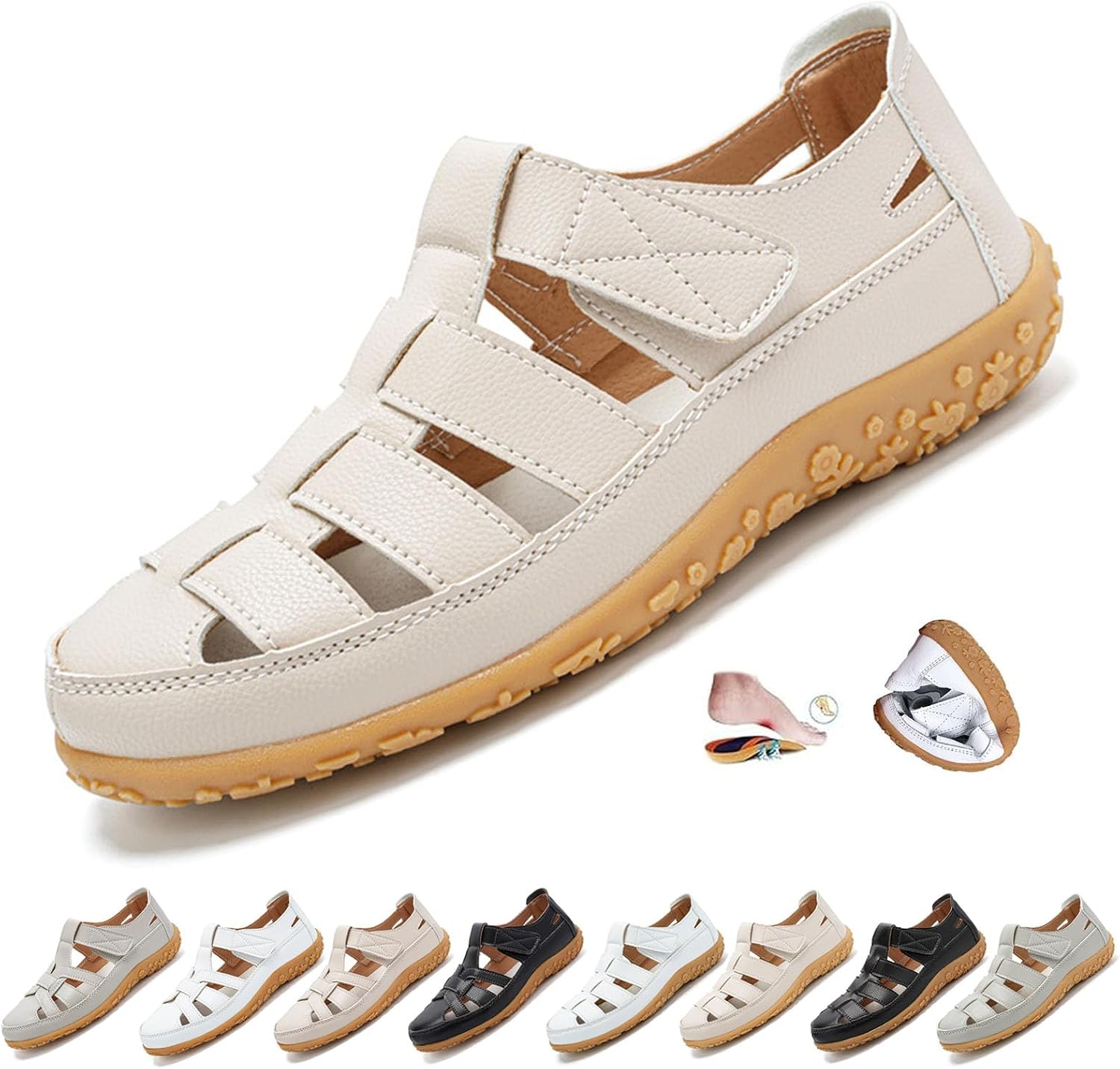 TG. 39.5 EU) Amazon Essentials Sandali da Pescatore a Punta Chiusa