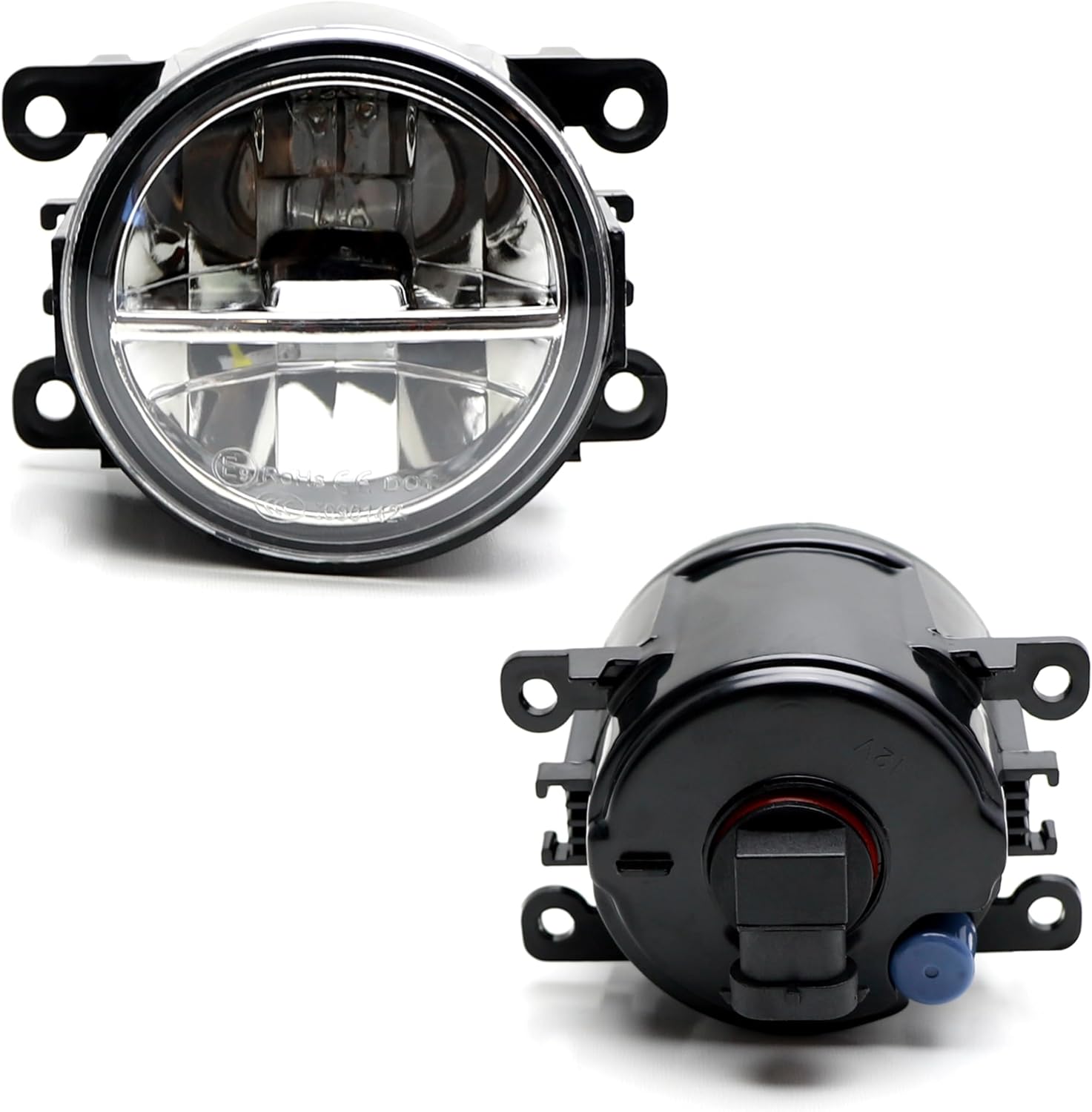 iJDMTOY Xenon White 10W High Power LED Driving Fog Light Kit, Compatible With Acura Honda Ford Nissan Infiniti Subaru Fiat Jeep, etc