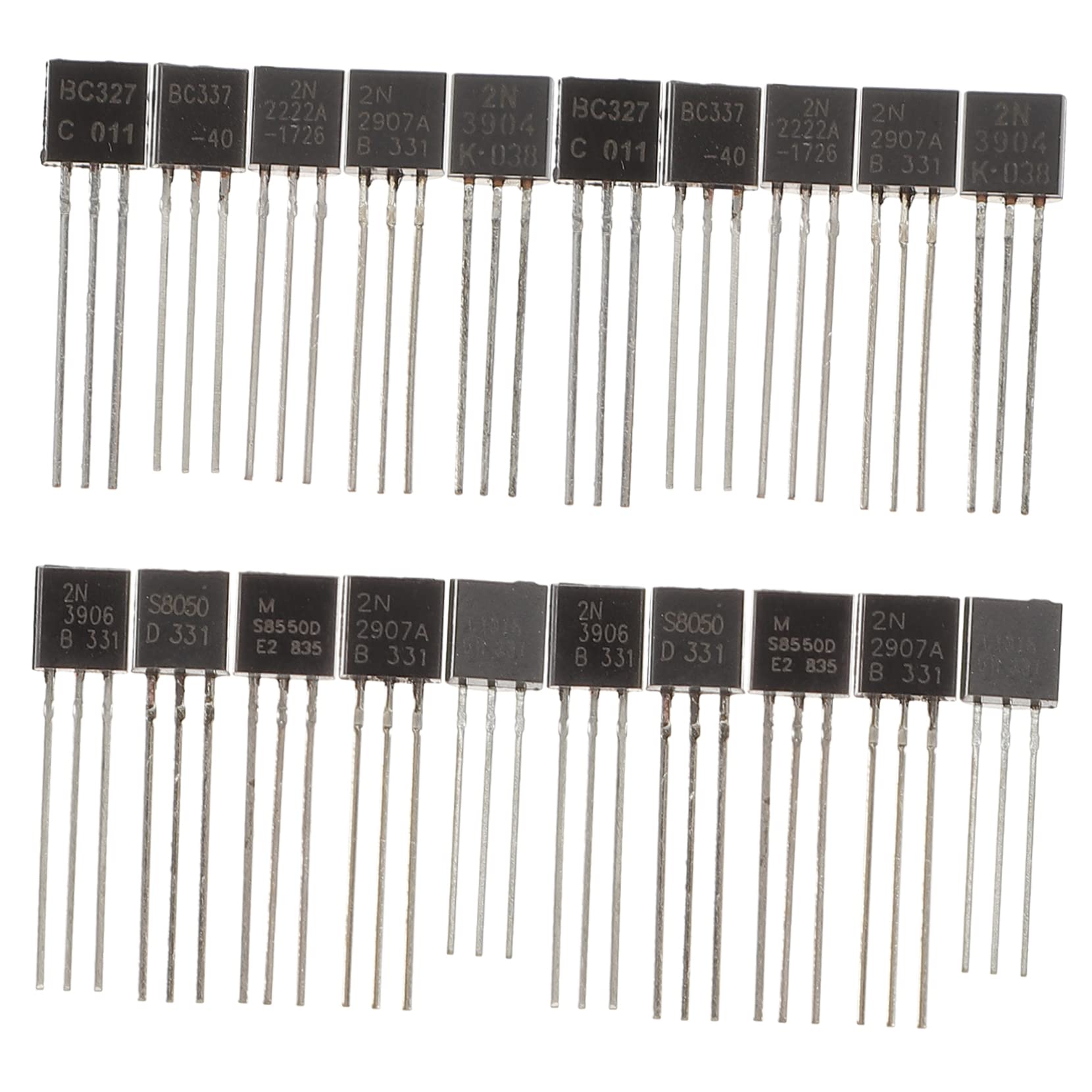 Gatuida 800pezzi Kit Assortimento Transistor Per Elettronica Varie Specifiche Per Esperimenti e Progetti Fai Da Te