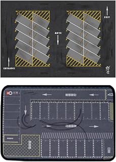 Milageto 2 Pcs 1/64 Scale Parking Lot Diecast Car Model Garage