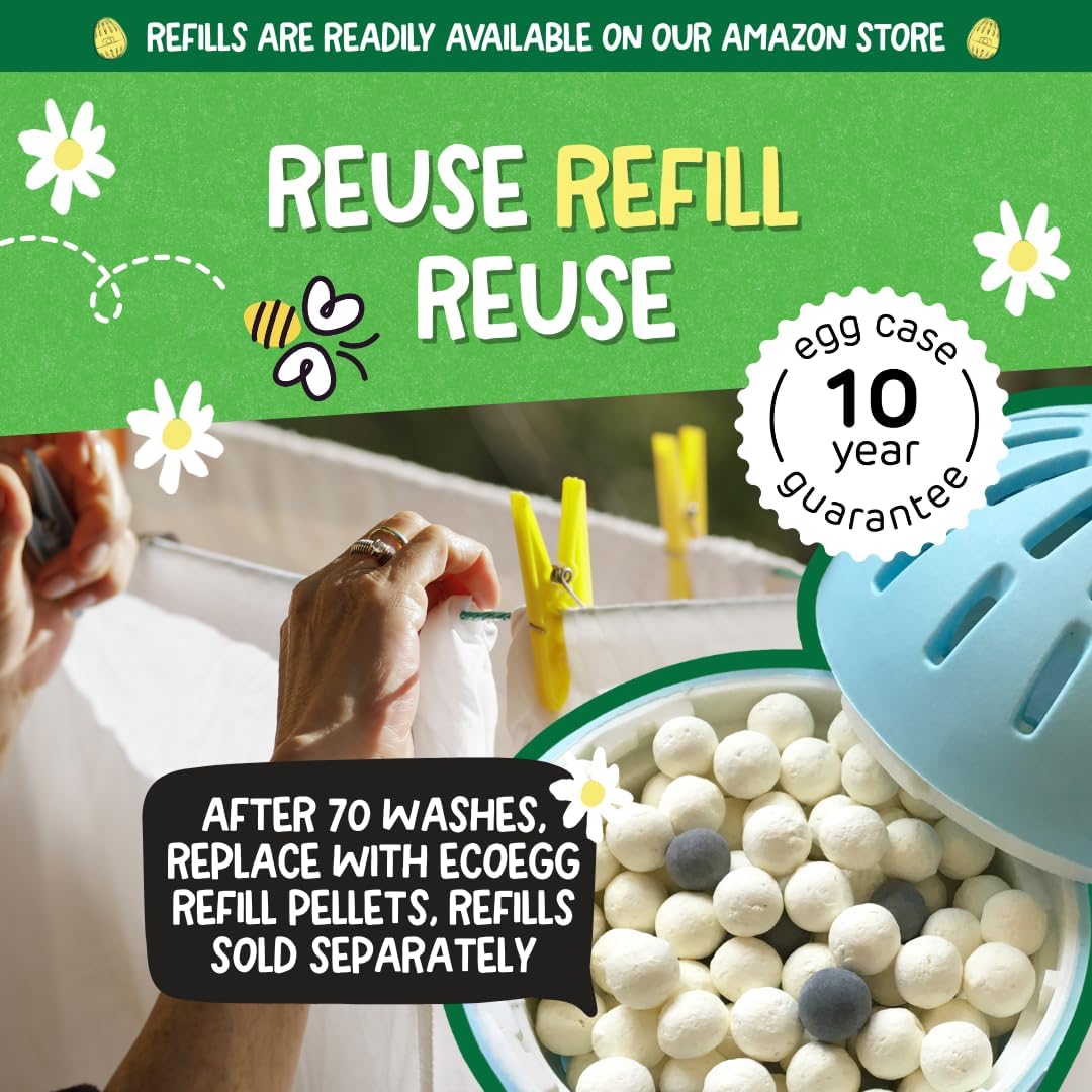 Laundry Egg | Deternt and Fabric Conditer Replacement | Non